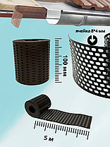 Карнизная вентиляционная лента ПВД 100*5000*1,1 мм (1 шт.) цв. Коричневый, фото 2