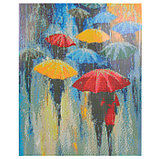 Алмазная живопись 40*50см Разноцветные зонтики DV-9518-8, фото 3