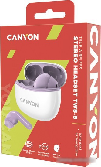 Наушники Canyon CNS-TWS5PU - фото 5 - id-p220728548