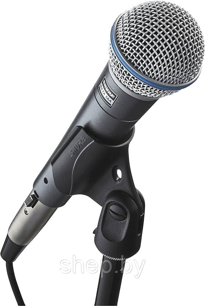 Микрофон проводной Shure Beta 58A с держателем - фото 1 - id-p220729114