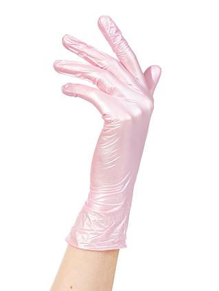 Перчатки нитриловые Adele размер S  Цвет Розовый Перламутр  50пар/100шт