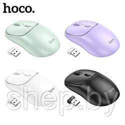 Мышь беспроводная бизнес-модель Hoco GM25 цвет: черный, белый, пурпурный, светло-зеленый