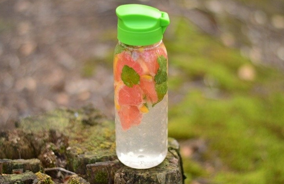 Бутылка Bottle 0,45L, Прозрачный/ зеленый - фото 3 - id-p191638820