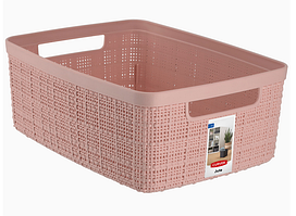 Корзинка Jute Basket 5L розовая