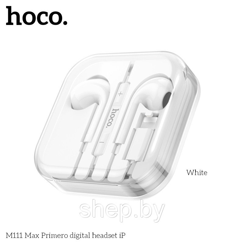 Наушники Hoco M111 Max iPhone цвет: белый, черный