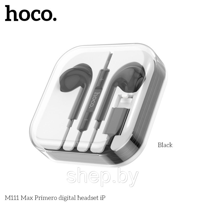 Наушники Hoco M111 Max iPhone цвет: белый, черный - фото 2 - id-p220730239