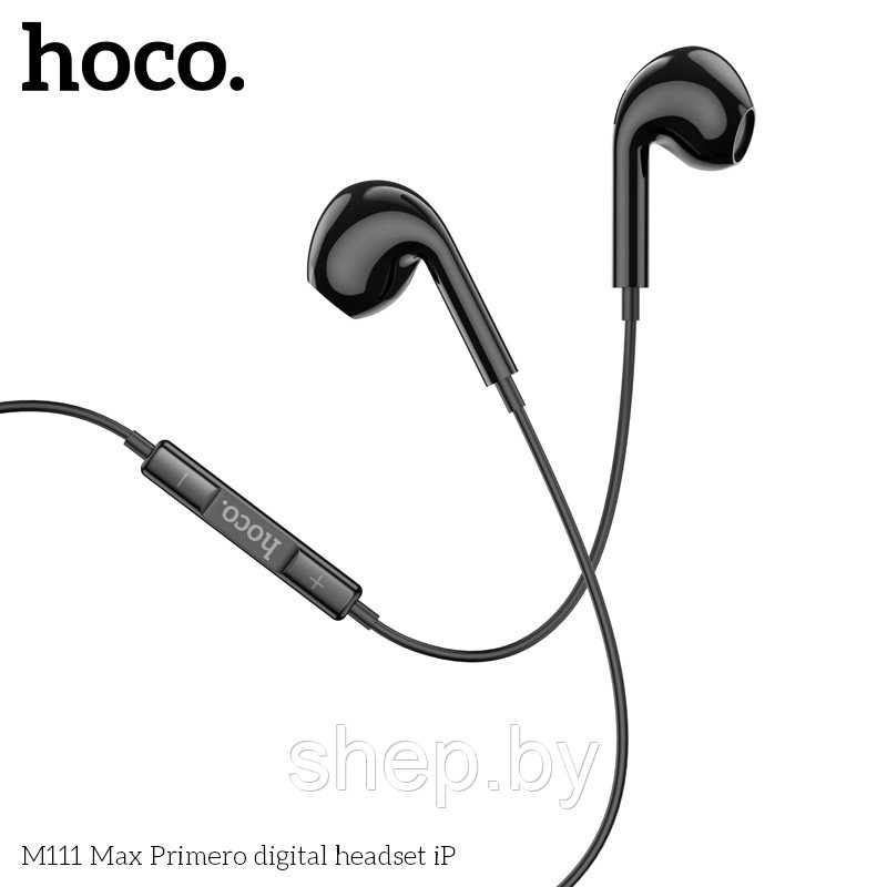 Наушники Hoco M111 Max iPhone цвет: белый, черный - фото 4 - id-p220730239