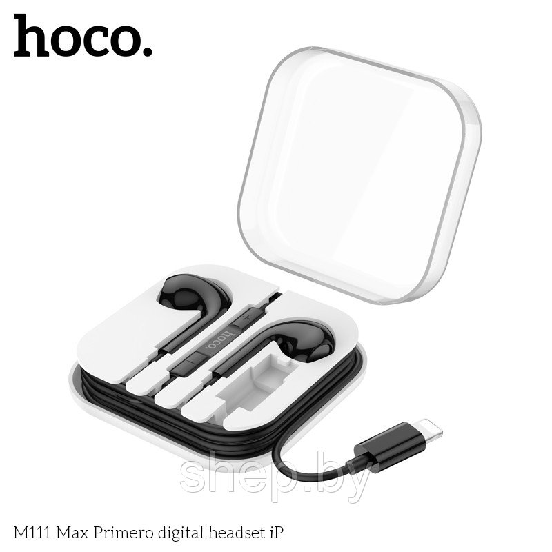 Наушники Hoco M111 Max iPhone цвет: белый, черный - фото 5 - id-p220730239