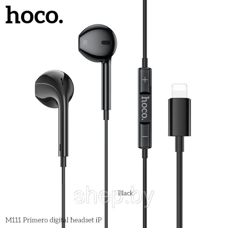 Наушники Hoco M111 iPhone цвет: черный - фото 1 - id-p220730247
