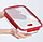 Контейнер пищевой прямоугольный Smart cook 2,3 л, красный, фото 9