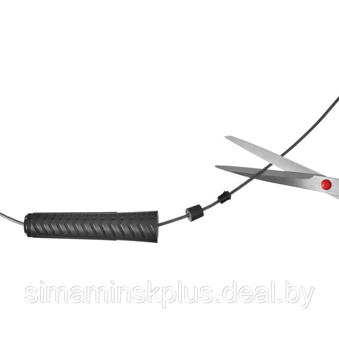 Скакалка с металлическим шнуром Bradex SF 0878, для фитнеса, 3 метра, черная - фото 6 - id-p220730985