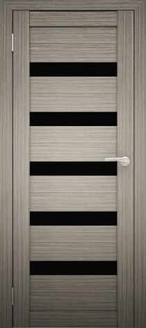 Двери межкомнатные экошпон Амати 3 Черное стекло - фото 3 - id-p120820200