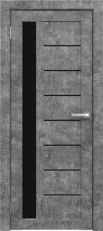 Двери межкомнатные экошпон Амати 4 Черное стекло - фото 6 - id-p120821232