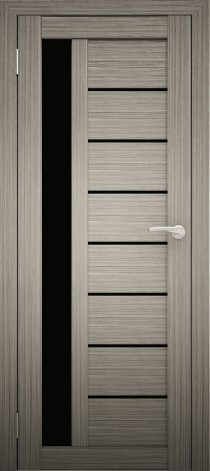 Двери межкомнатные экошпон Амати 4 Черное стекло - фото 10 - id-p120821232