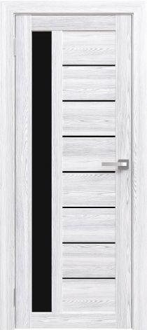 Двери межкомнатные экошпон Амати 4 Черное стекло - фото 9 - id-p120821232