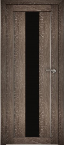 Двери межкомнатные экошпон Амати 5 Черное стекло - фото 6 - id-p120821303
