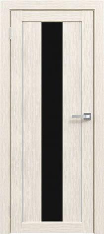 Двери межкомнатные экошпон Амати 5 Черное стекло - фото 2 - id-p120821303