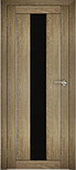 Двери межкомнатные экошпон  Амати 5 Черное стекло, фото 5
