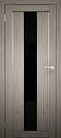 Двери межкомнатные экошпон  Амати 5 Черное стекло, фото 10
