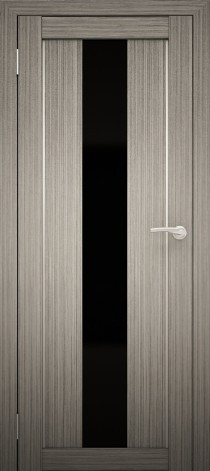 Двери межкомнатные экошпон Амати 5 Черное стекло - фото 10 - id-p120821303