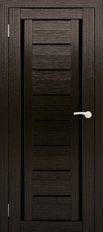 Двери межкомнатные экошпон Амати 6 Черное стекло - фото 10 - id-p120821580