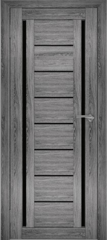 Двери межкомнатные экошпон Амати 6 Черное стекло - фото 6 - id-p120821580