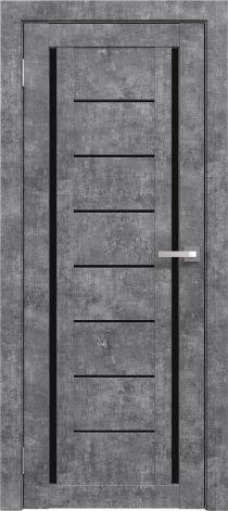 Двери межкомнатные экошпон Амати 6 Черное стекло - фото 5 - id-p120821580