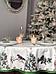 Скатерть на круглый стол новогодняя непромокаемая водоотталкивающая с пропиткой для кухни снегири, фото 4