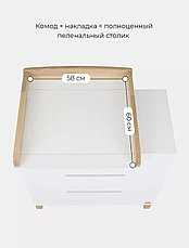 КОМОД ПЕЛЕНАЛЬНЫЙ INDY 800/3 CLOUD WHITE (с экспозиции ), фото 3