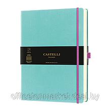 Блокнот Castelli Milano "Aquarela Jade Green", А4, 96 листов, клетка, бирюзовый