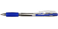 Ручка шариковая автоматическая Staff Basic корпус прозрачный, стержень синий