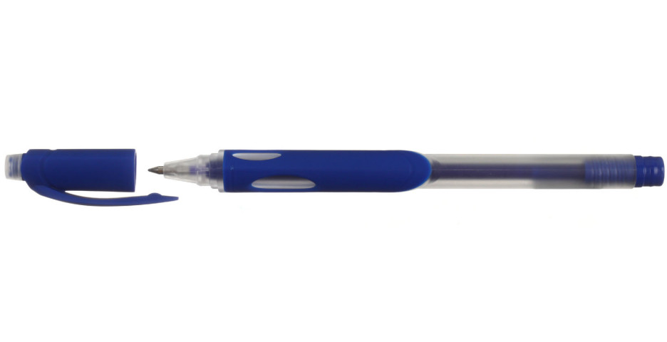 Ручка гелевая ErichKrause ErgoLine Magic Ice Stick&Grip «Пиши-стирай» корпус матовый с синим, стержень синий - фото 1 - id-p220734502