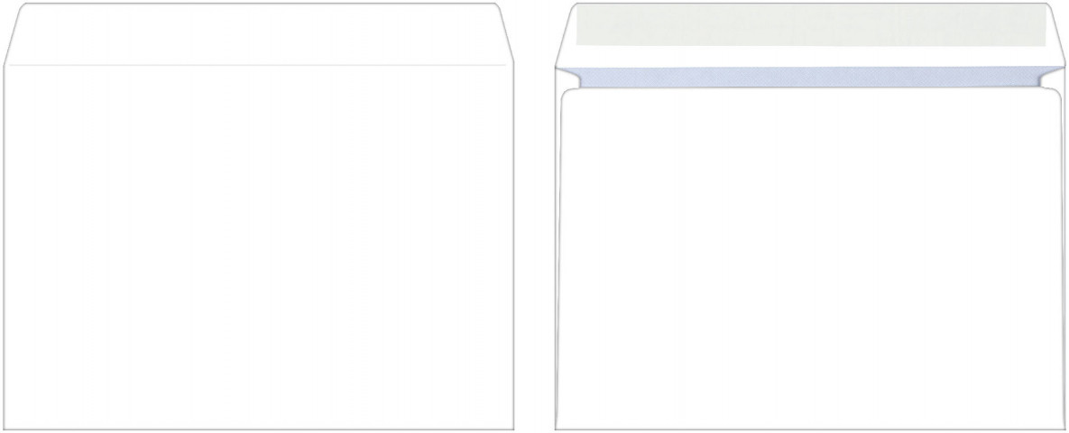 Конверт почтовый 229*324 мм (С4) силикон, чистый, запечатка