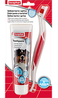 Beaphar Tooth Brush+Paste Паста и щетка для собак и кошек, 100 гр