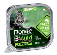 Monge Cat BWild Sterilised (паштет, кабан с овощами), 100 гр