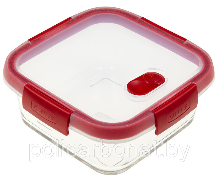 Контейнер пищевой квадратный Smart cook 0,7л, красный - фото 2 - id-p162854988