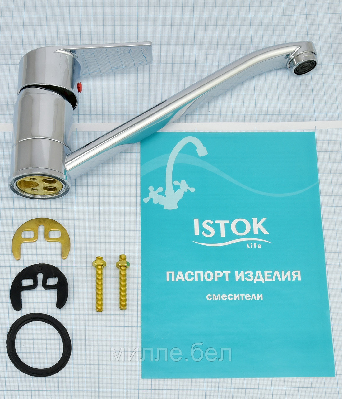 Смеситель Istok life однорычажный для кухни с изливом 215 мм Арт. 0402.413 - фото 6 - id-p220743788