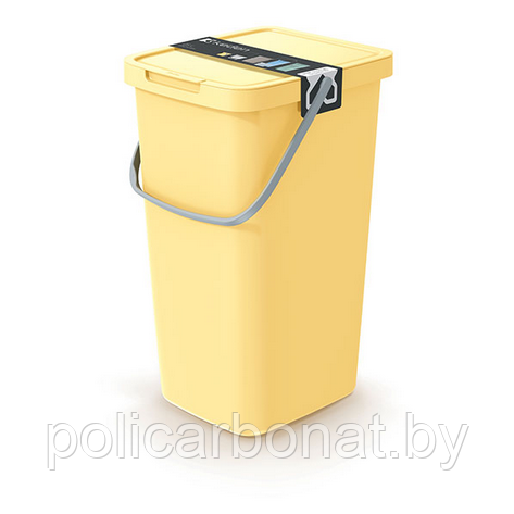 Урна для мусора COLLECT 25 литров, желтый - фото 2 - id-p220743520