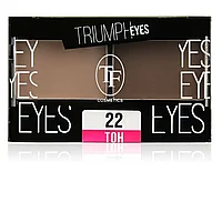 TF тени 2-цв. Triumph Eyes 22 бежевый и ореховый 4,5 гр