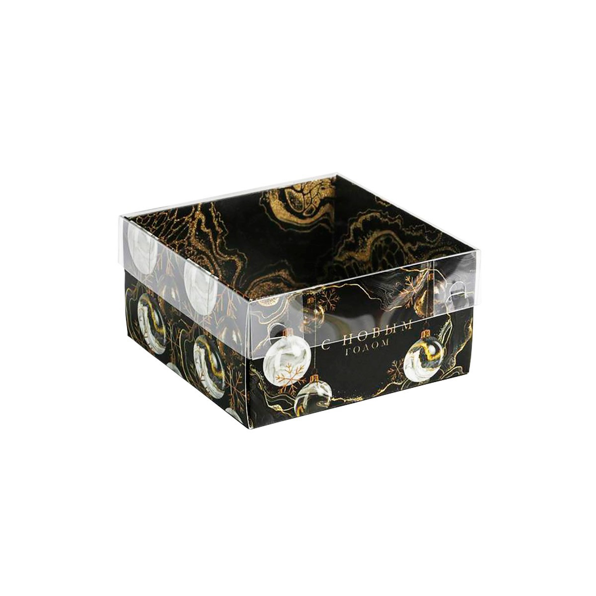 Коробка для кондитерских изделий с PVC крышкой « Gold » (Россия, 120х600х115мм) - фото 1 - id-p220647608