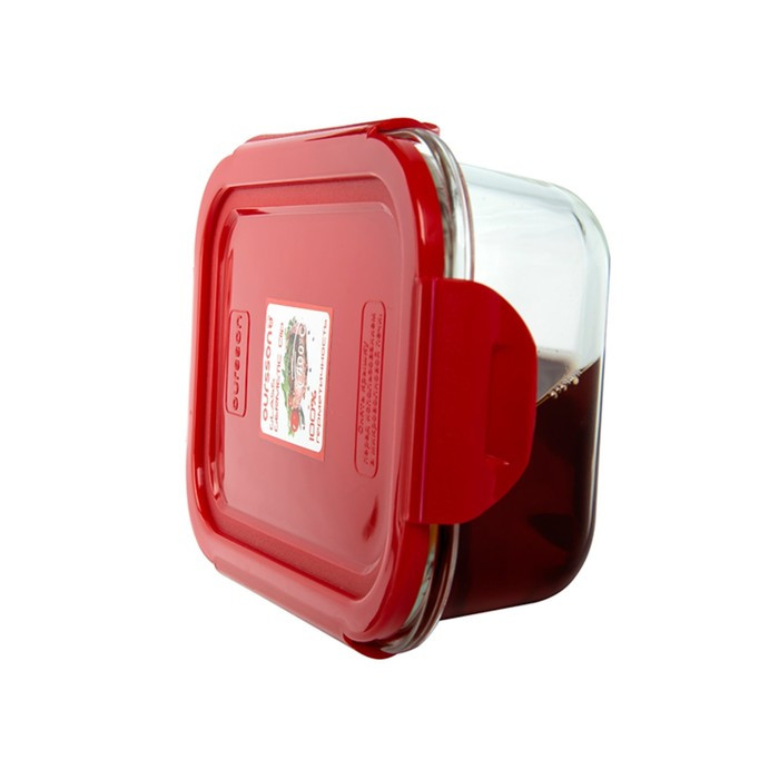 Стеклянный контейнер Oursson, 1 л, красный - фото 5 - id-p220745010
