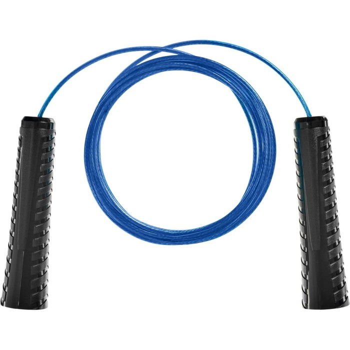 Скакалка с металлическим шнуром Bradex SF 0879, для фитнеса, 3 метра, синяя - фото 1 - id-p220744878