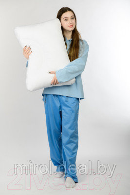 Подушка для сна Familytex ПСУ9 С выемкой под плечо, валиком и перегородкой - фото 4 - id-p220745750