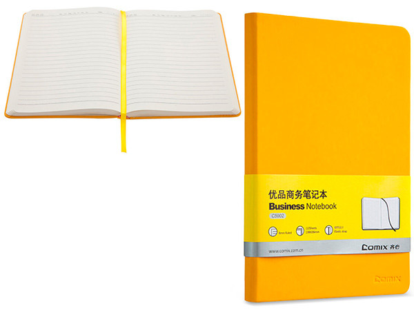 Ежедневник Comix ф.А5 недатированный жёлтый на резинке (цена с НДС) - фото 1 - id-p220746285