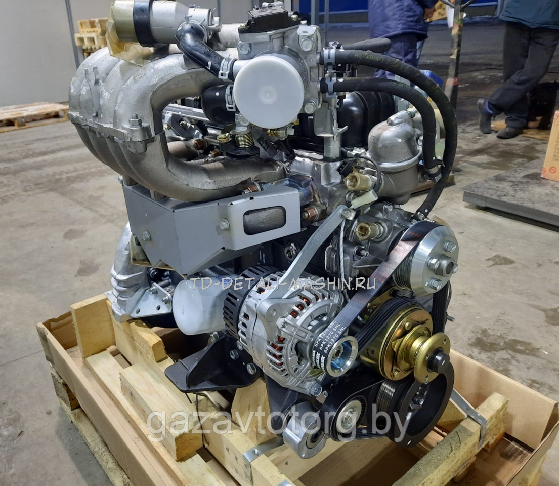 Двигатель УМЗ-4216 (АИ-92 107 л.с) ГАЗ-3302 Бизнес, под ГУР, поликлиновой ремень, 4216.1000402-170 - фото 1 - id-p203744826