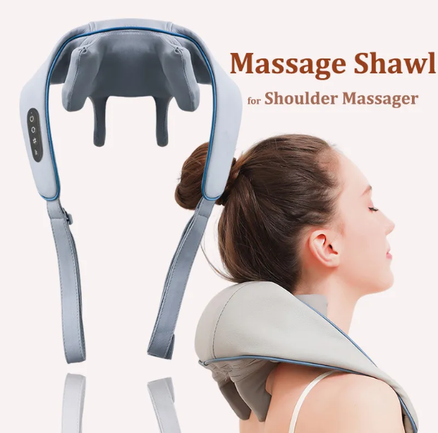 Универсальный массажер для шеи, плеч, ног и тела с инфракрасным подогревом - фото 4 - id-p220746941