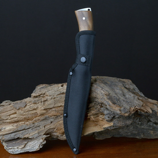 Нож фиксированный в чехле c деревянной ручкой Медведь - фото 3 - id-p220746982