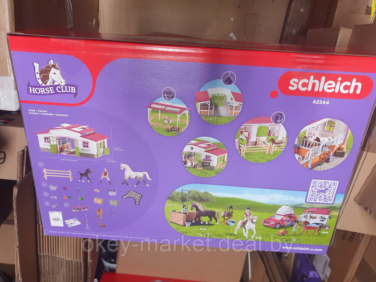 Игровой наор Schleich Центр верховой езды с лошадьми и наездником 42344 - фото 6 - id-p112942199