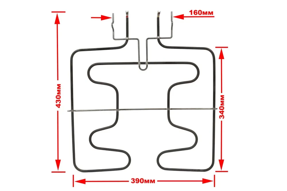 Тэн нижний 1100W для духовки Bosch 470763 (362718) 360mm - фото 2 - id-p176715991