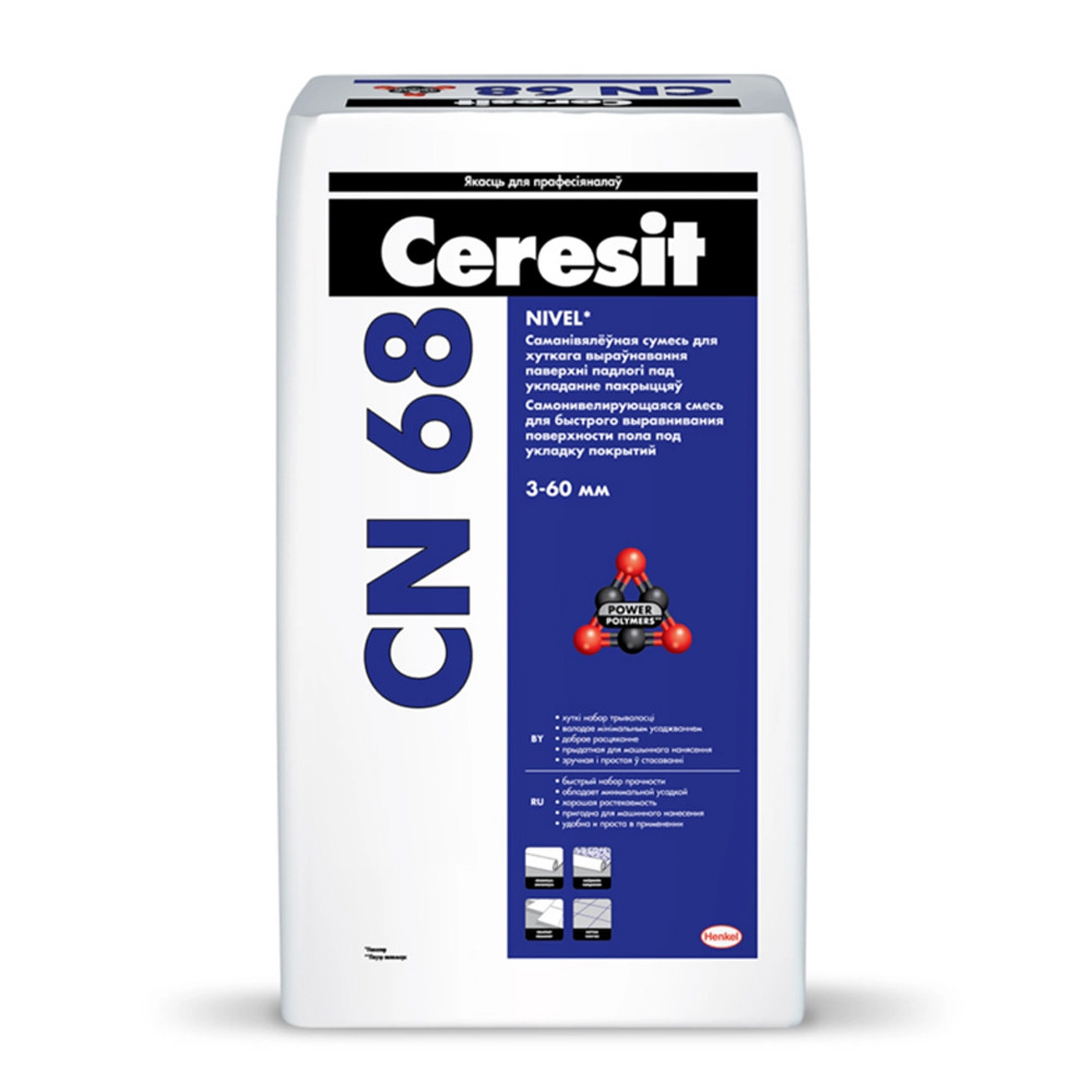 Ceresit CN 68 — Самонивелирующаяся смесь, 25 кг.